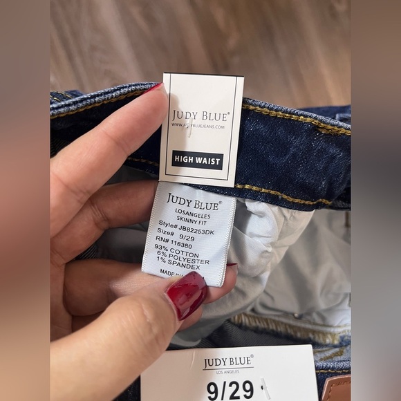 Judy Blue Classic High Waist Skinny Jeans sz 9 / 29 - Picture 11 of 11
